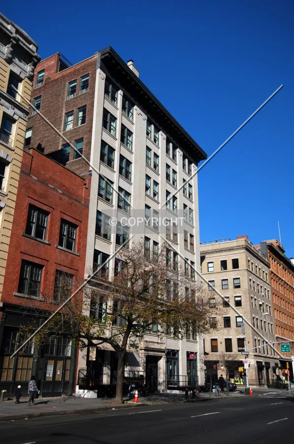 Viewed along Hudson Street