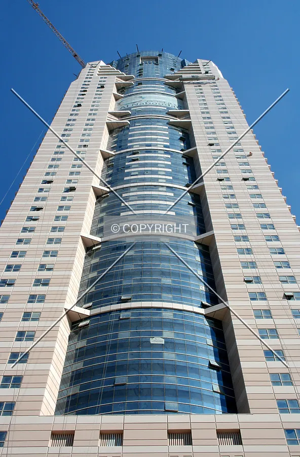 Looking up from the base