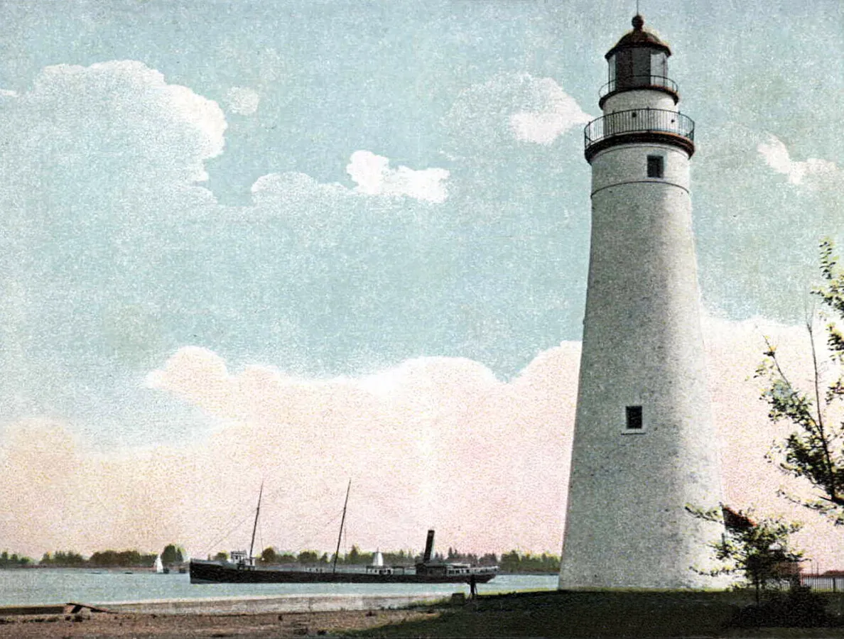 Vintage view from the northwest