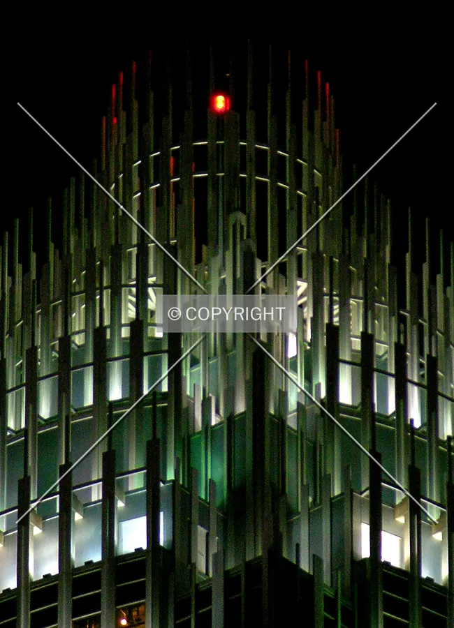 Detail of the top at night