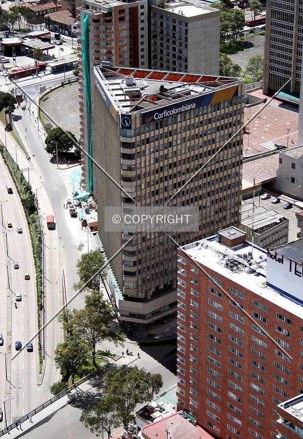 Southeast view from above