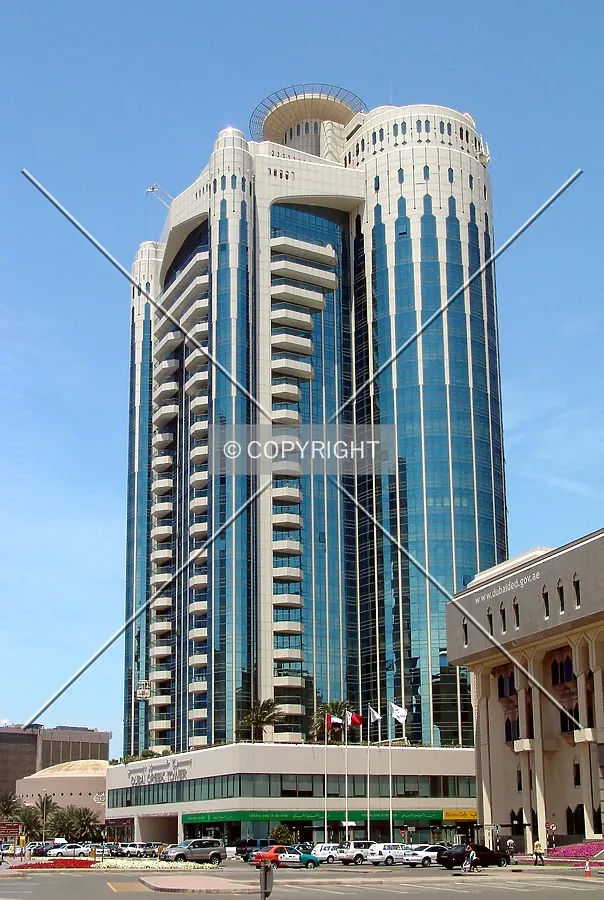 The eastern view from street level