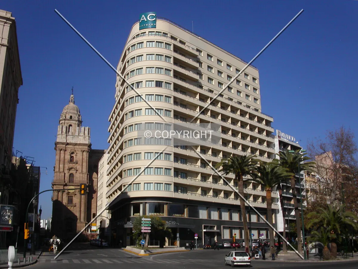Looking to the building from the south