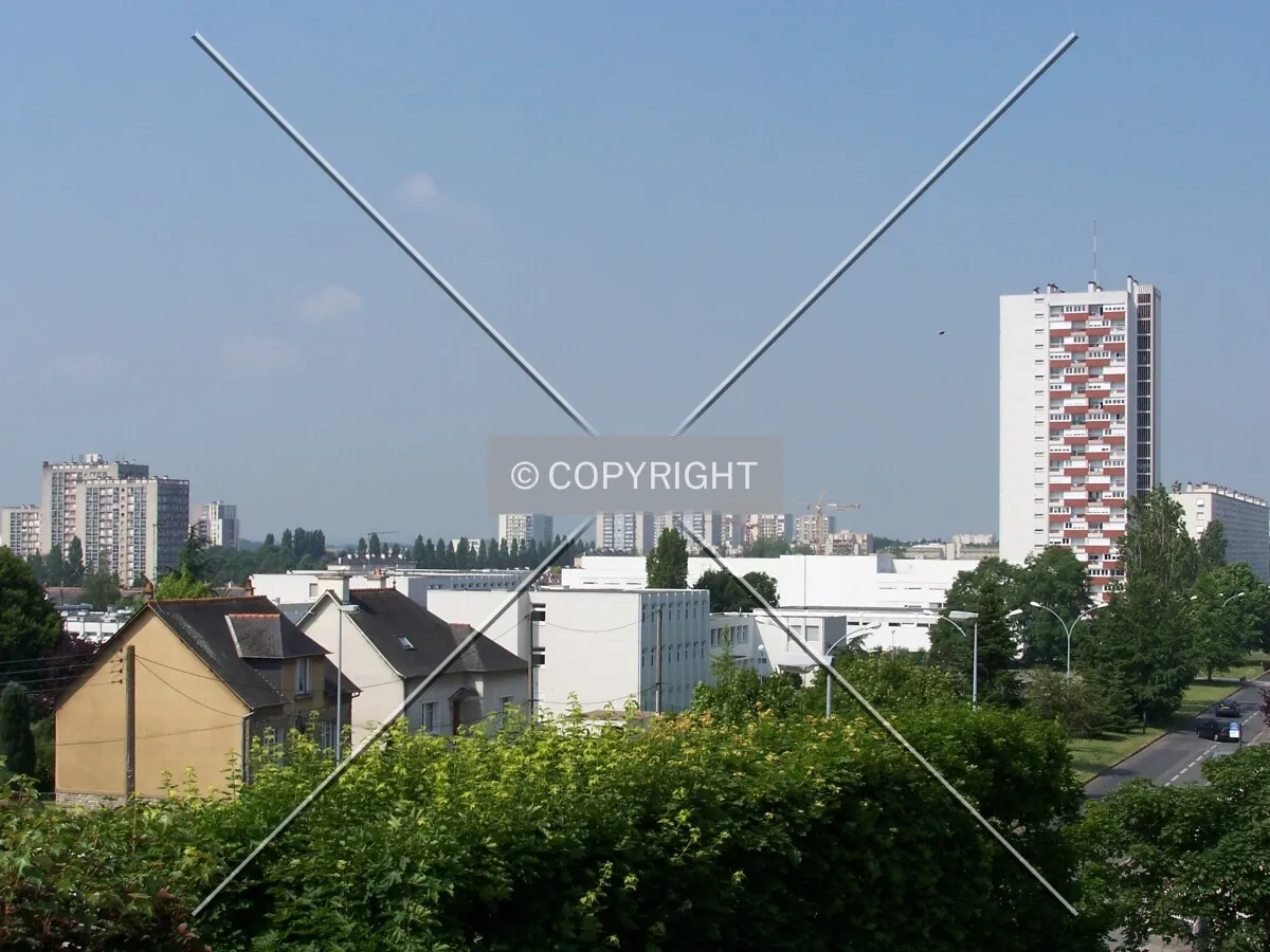 le quartier Rennes-Alma vu du nord-est