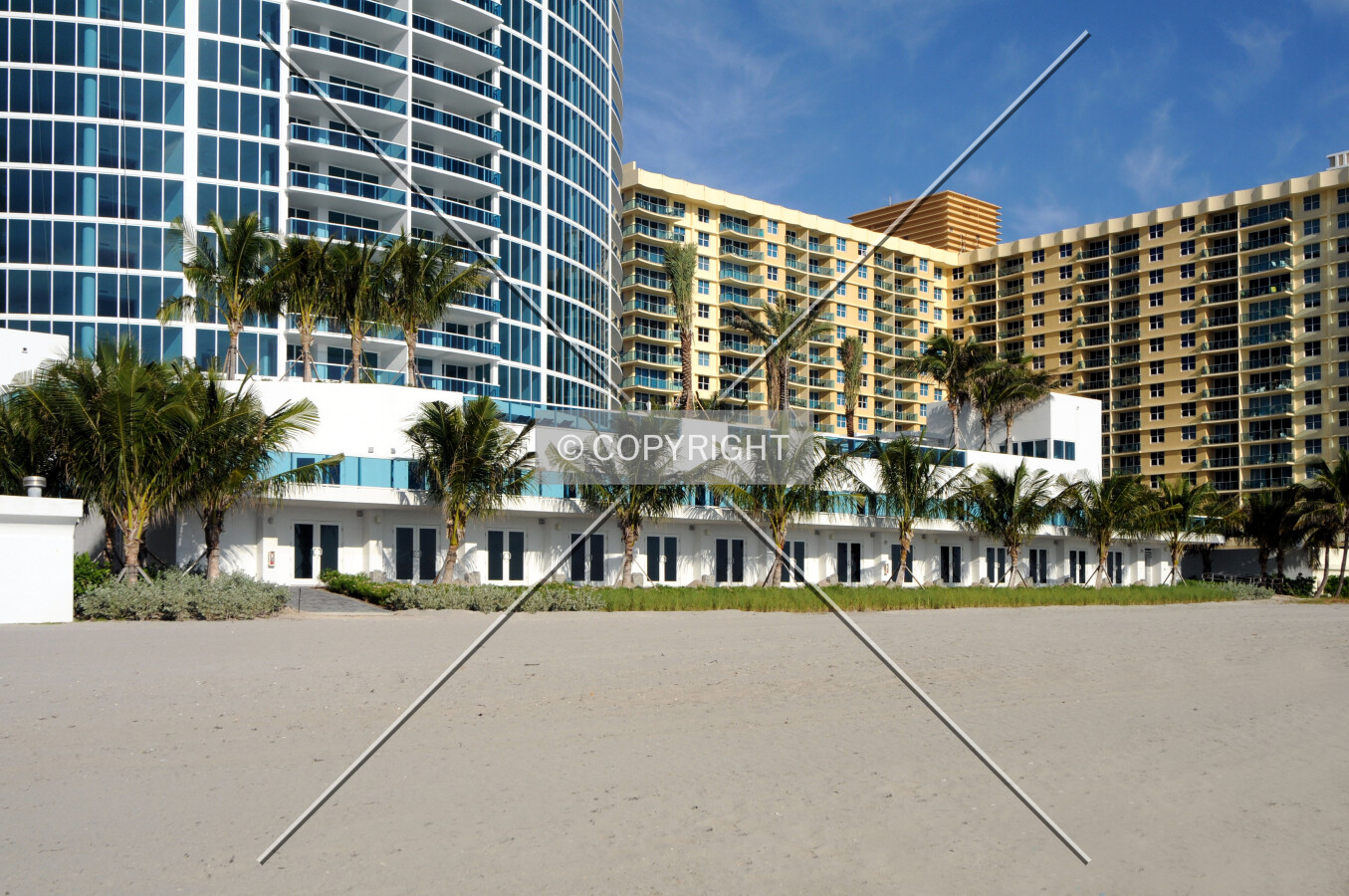 View from the southeast along the beach
