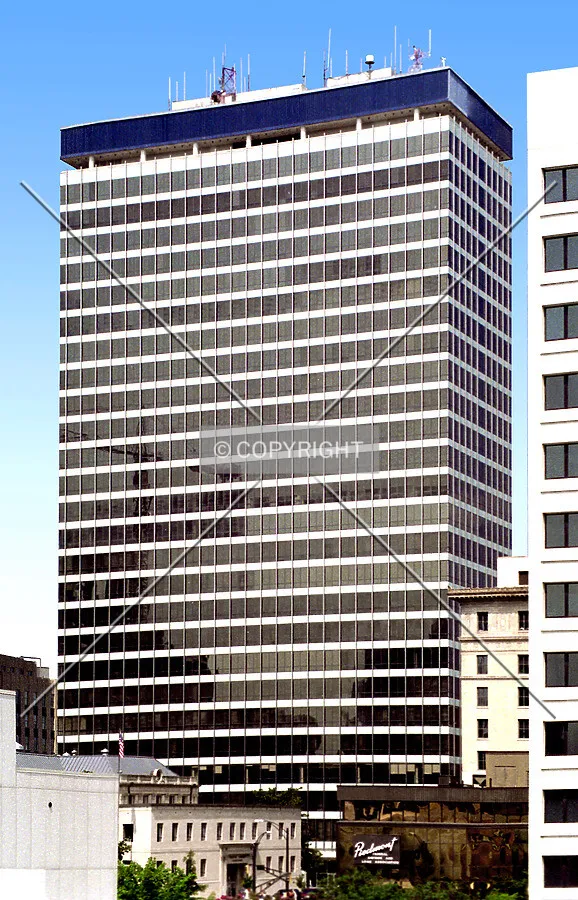 Vntage view from the southwest before renovation into Winston Tower