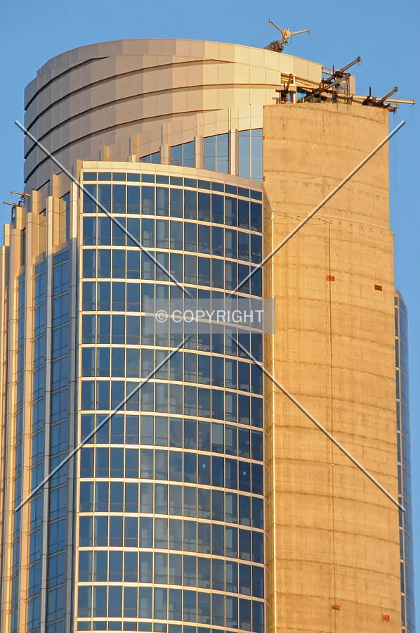 Upper floors and crown viewed from the west