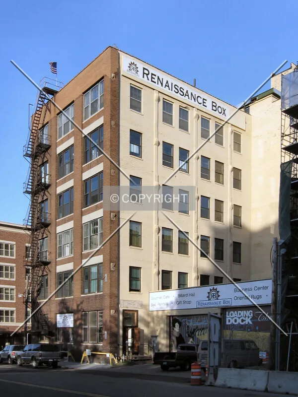 View to the southeast across East 10th Street