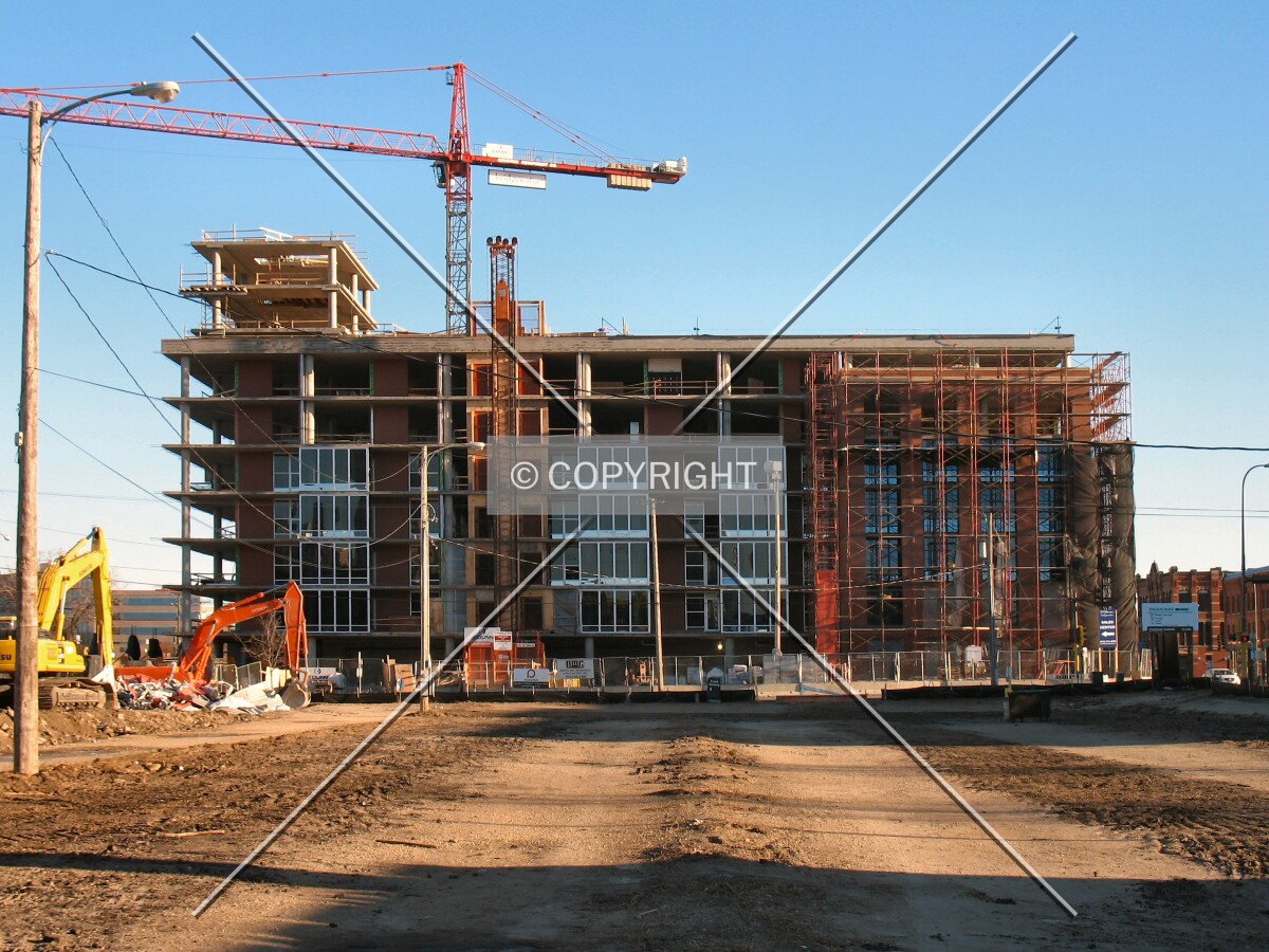 View to the east from 9th Avenue South, across the graded Zenith site