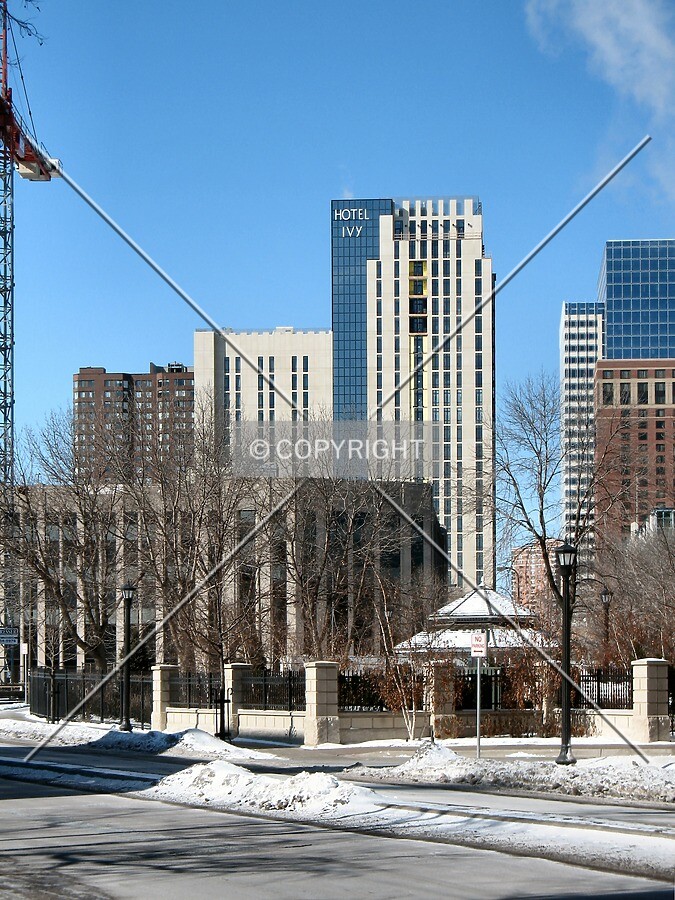 Distant view to the west from East Grant Street