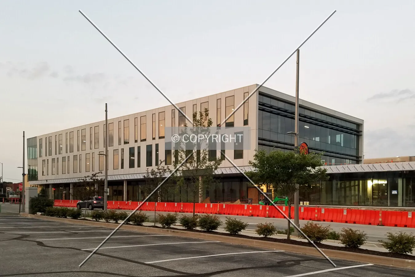 View from the southwest during construction; June 22, 2016