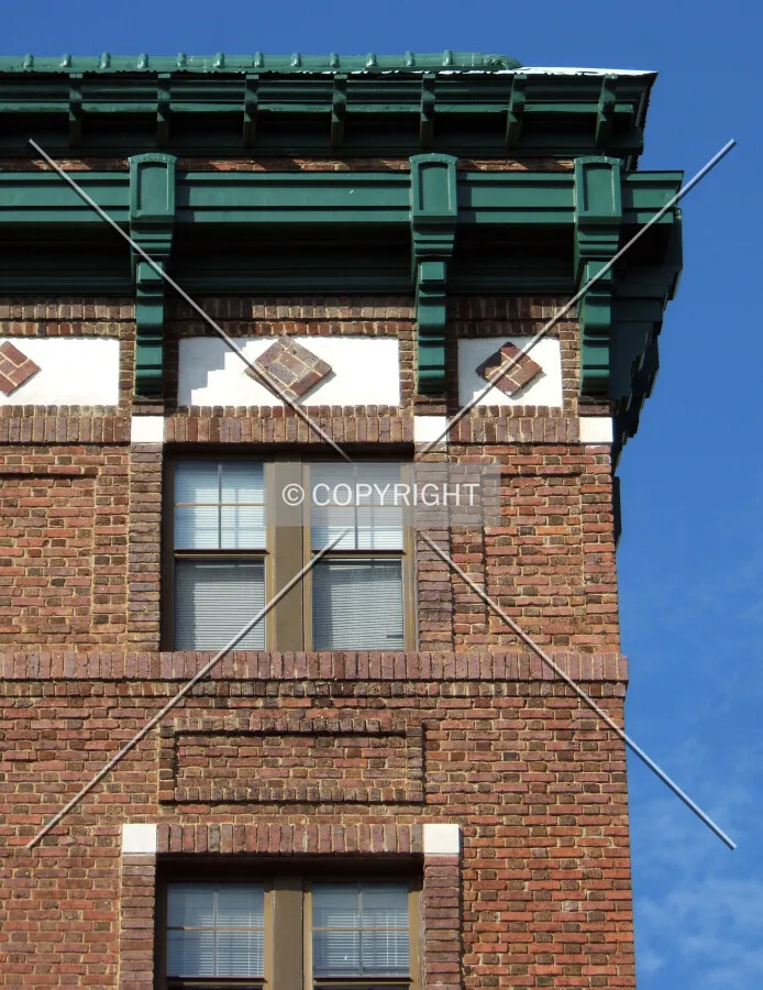 Cornice detail from the southwest