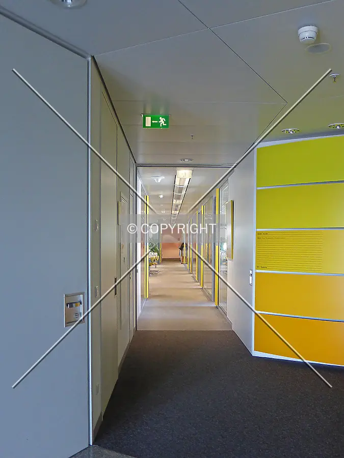Typical floor; as seen from an elevator core
