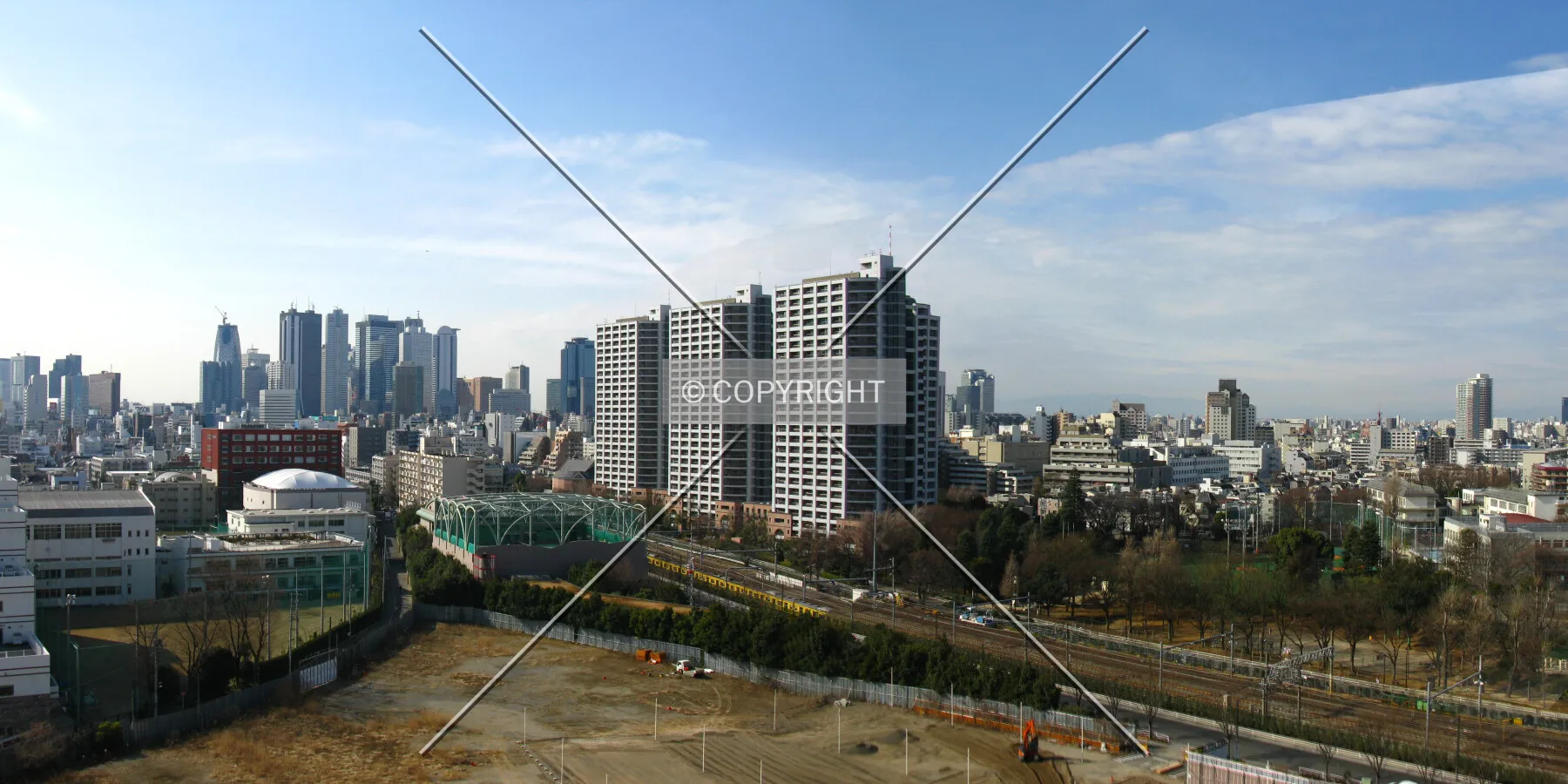 View from the northeast