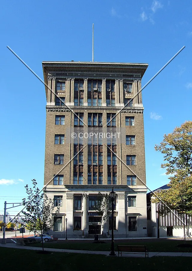 View from the southeast toward Front Street