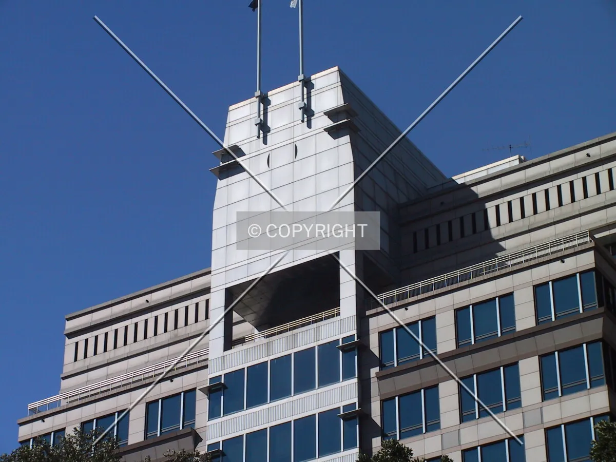 Top of the west facade