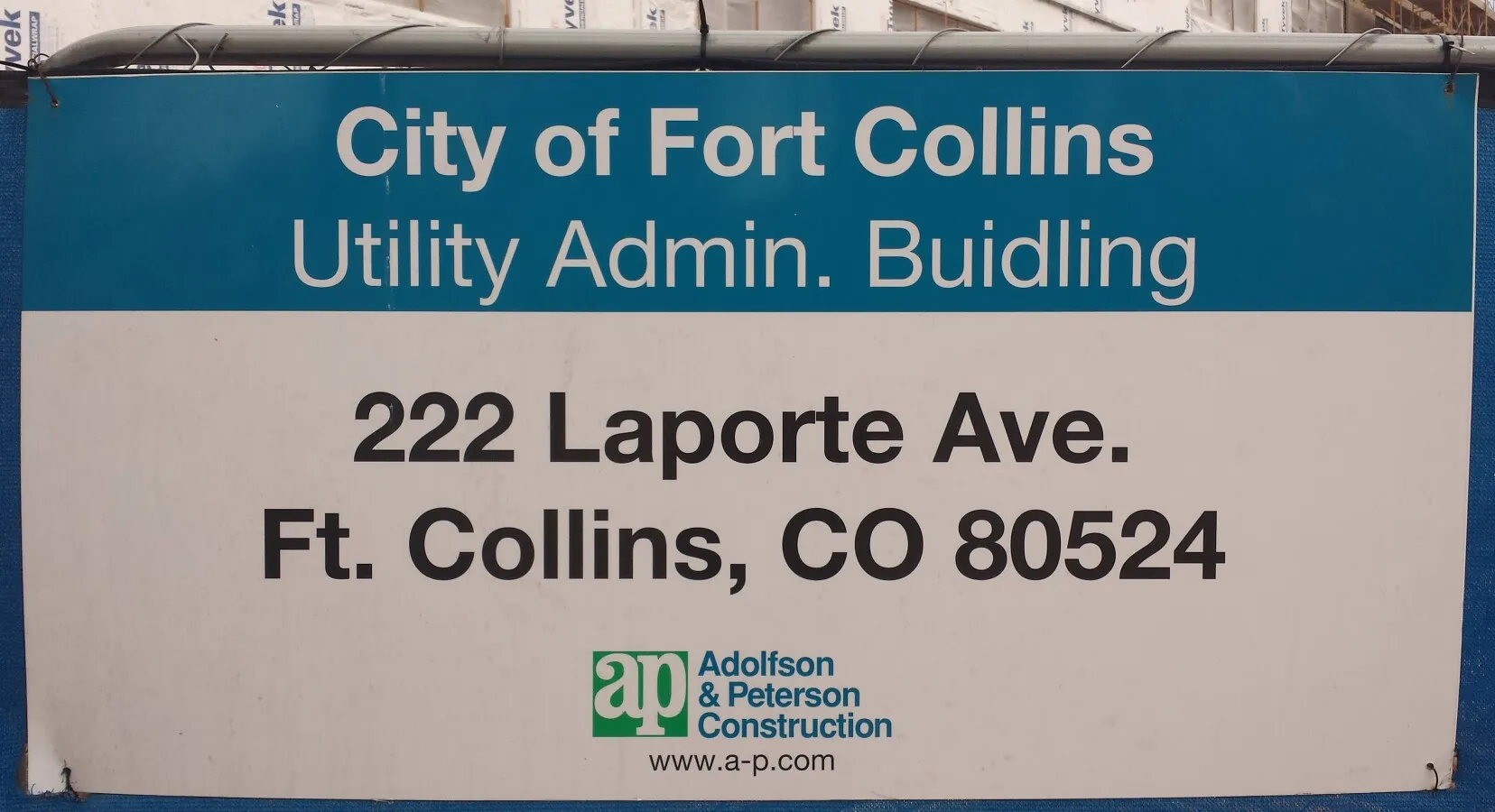 Construction signage