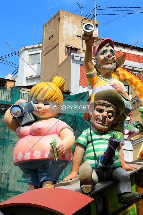 Ninot in the streets of Valencia