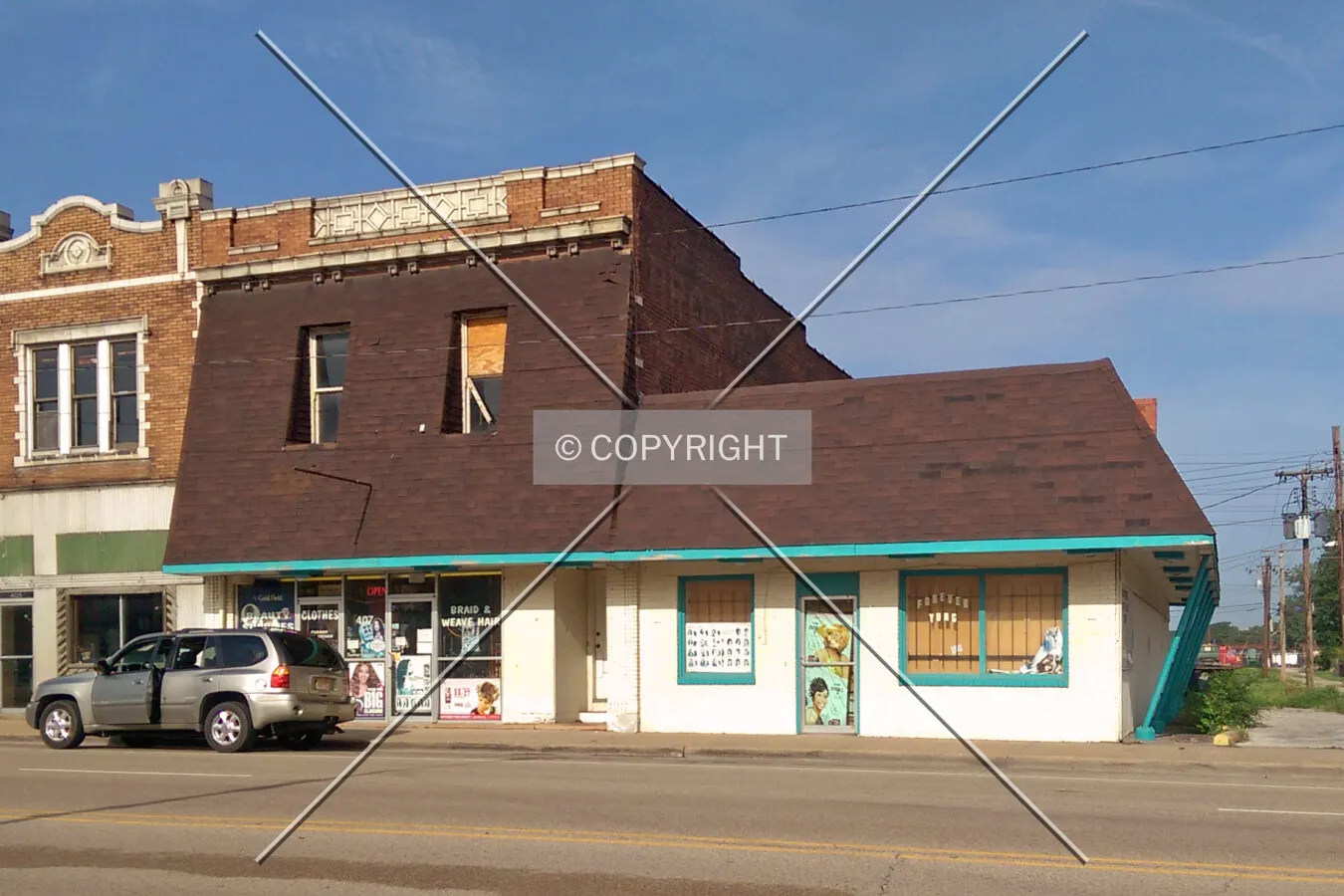 View from the east; August 21, 2014