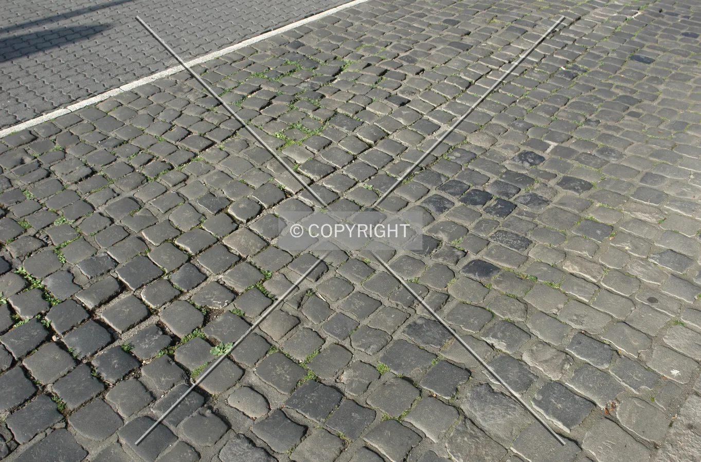 A cobblestones street