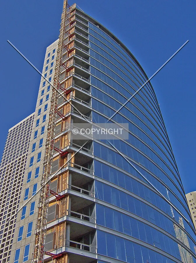 Looking up the southwest corner
