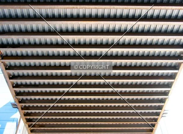 Steel deck of the skyway