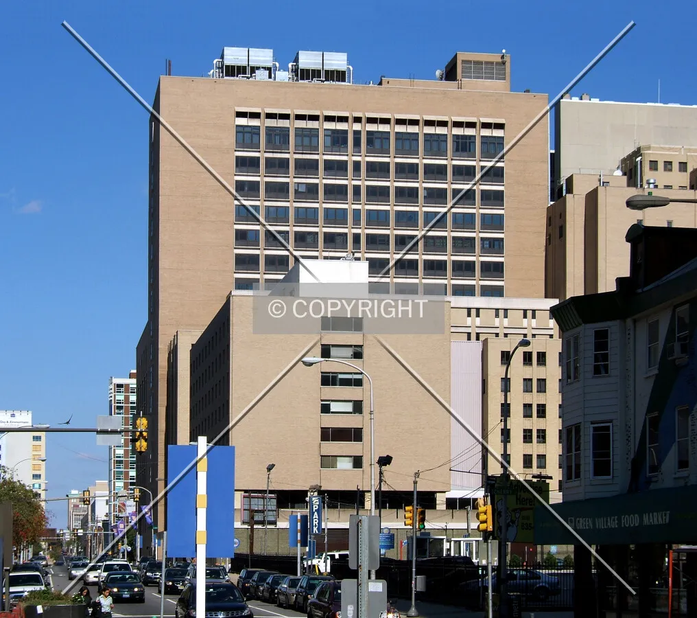 View from the southwest along 15th Street