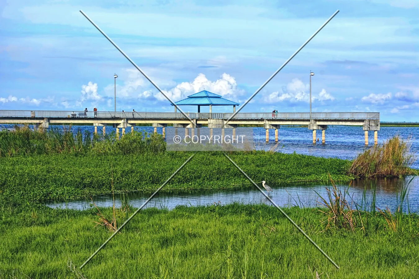 Okeechobee County Observation Pier, Okeechobee, Florida, U.S.A.