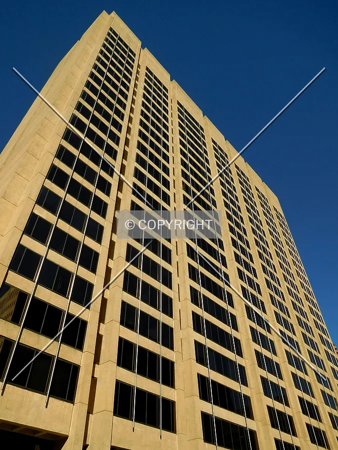Looking up the southwest corner