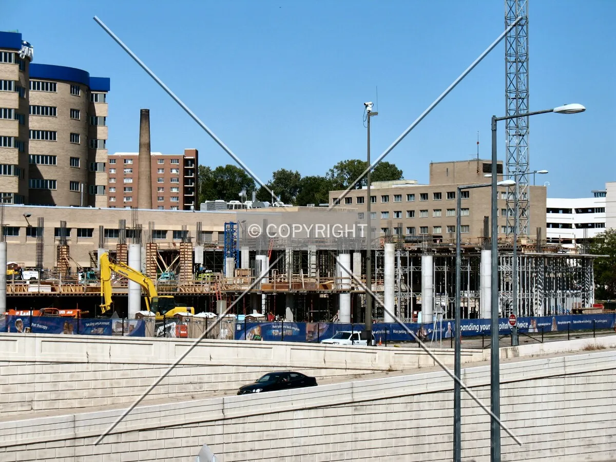 View to the north from East 11th Street