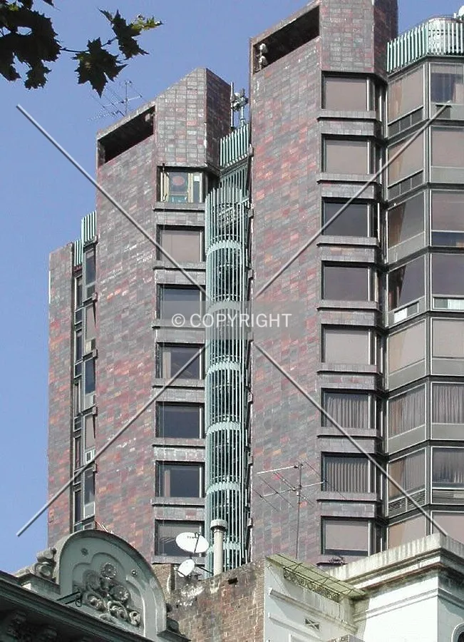View of the emergency stairs