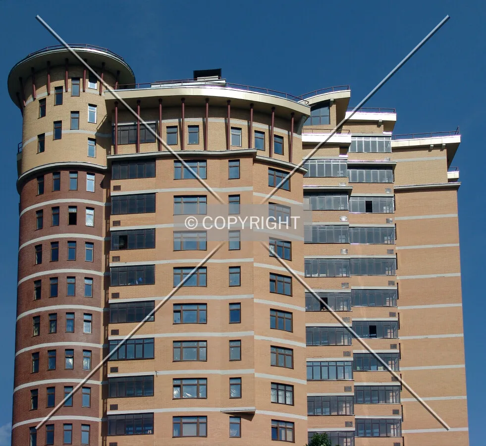 The upper floors as seen from the southwest