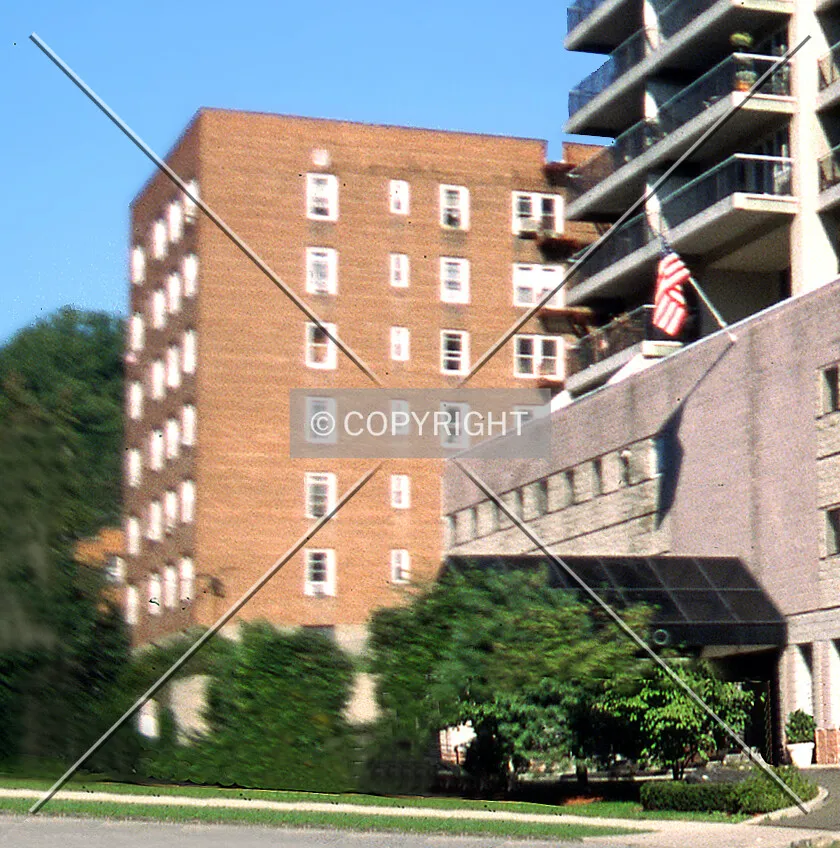 View from the southwest along Warburton Avenue