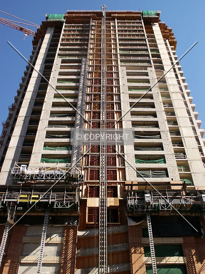 Looking up the south side