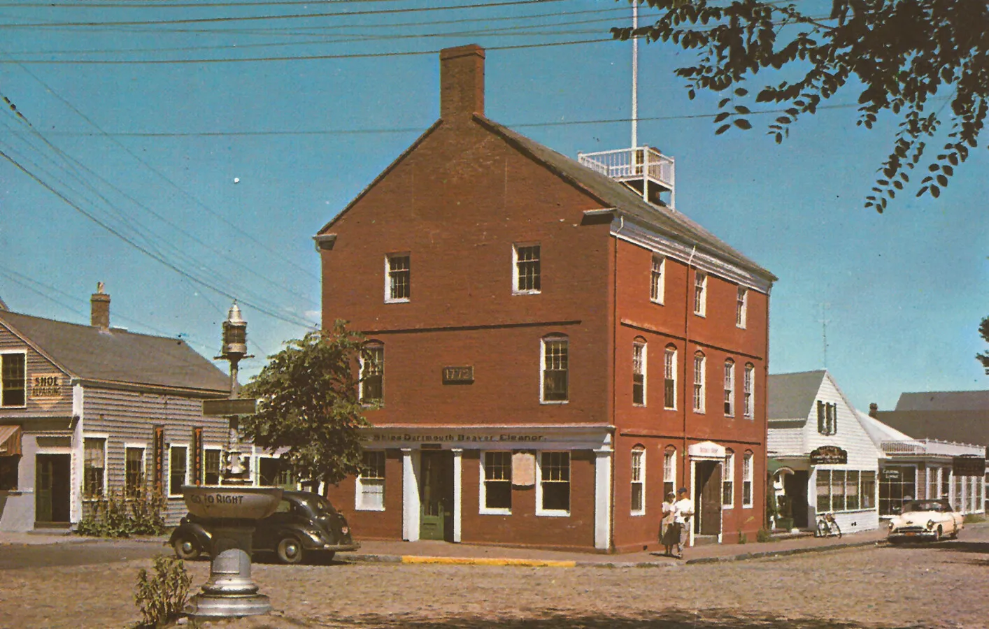 Vintage view of the Old Custom House