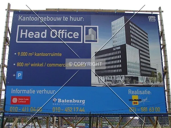 Billboard at the building site