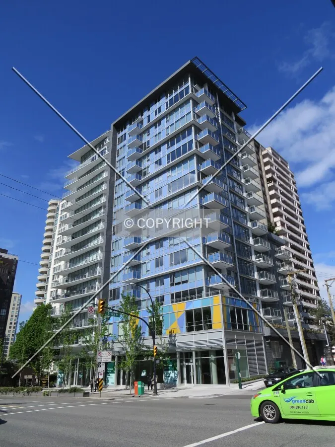 View to the west across Burrard Street