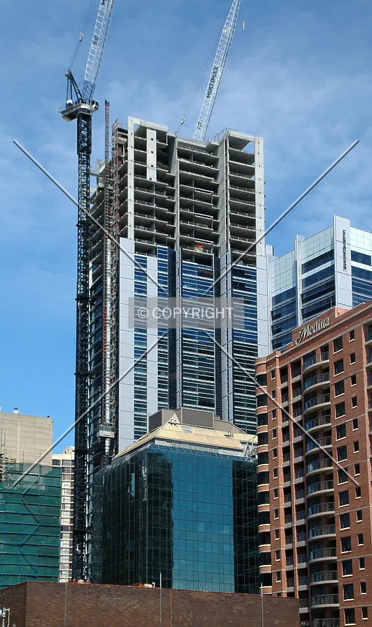 Elevated view of the westside