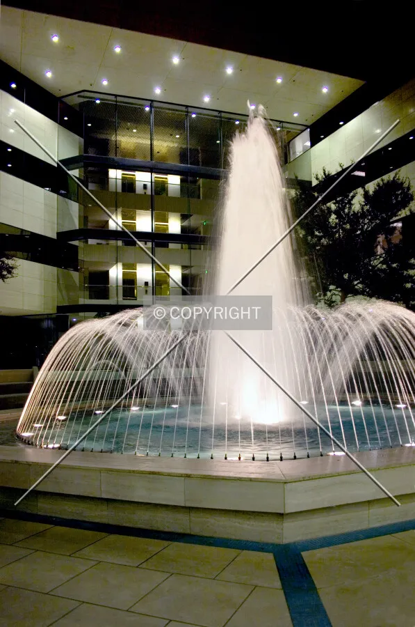 Fountain in complex courtyard