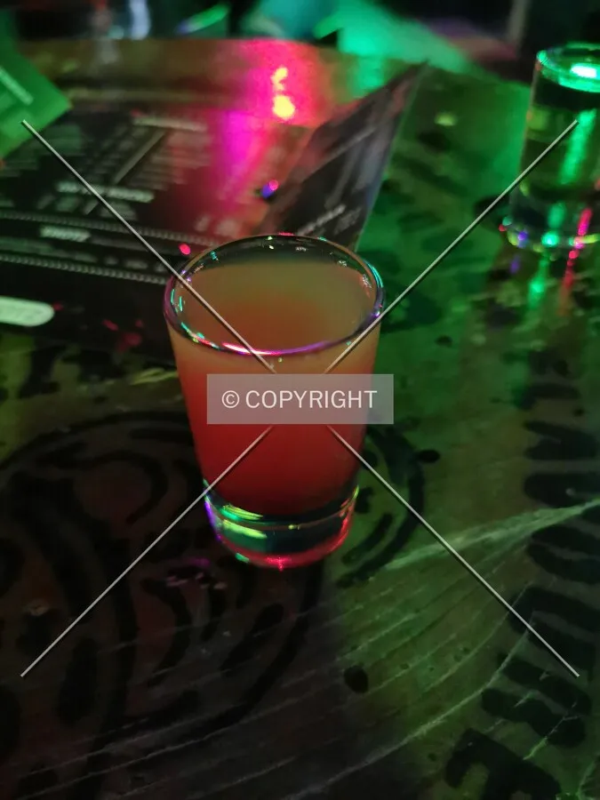 A drink in a bar