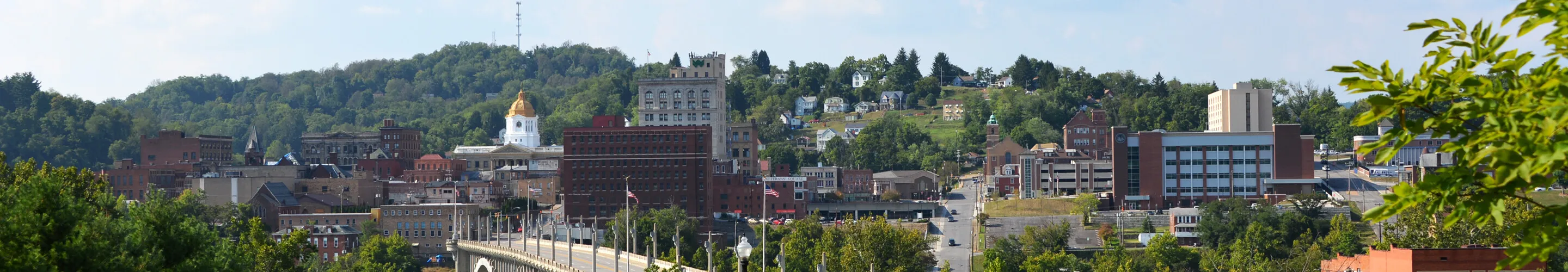 Downtown from the southeast