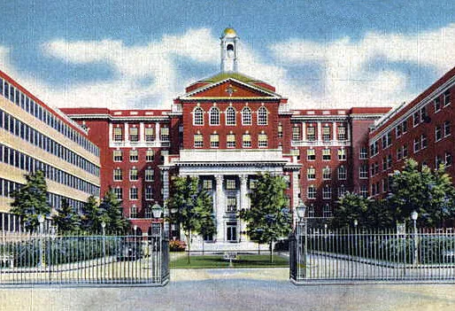 Vintage view from the southwest