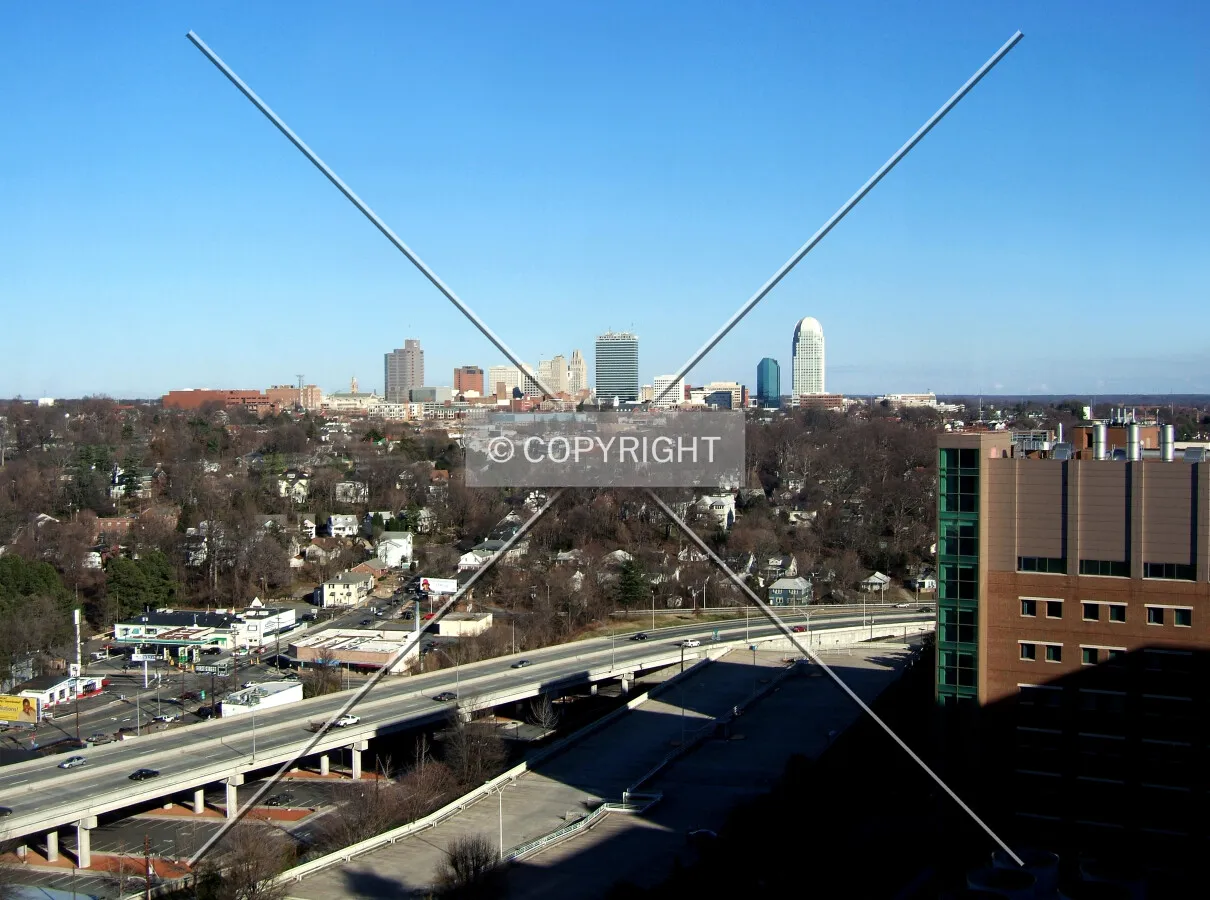 Downtown from the southwest