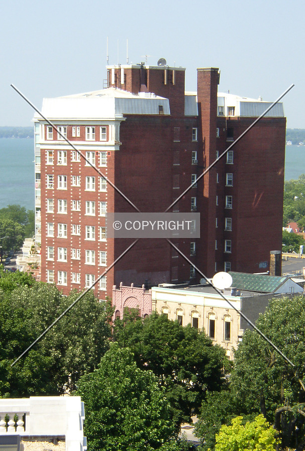 Looking north from the Wisconsin State Capitol observation deck