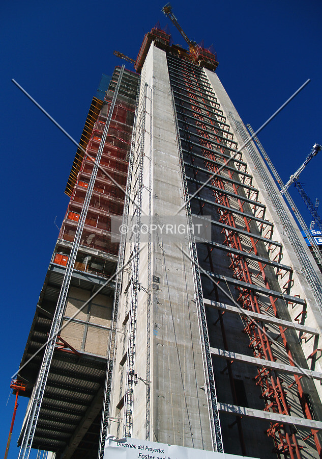 Looking up from the eastern side