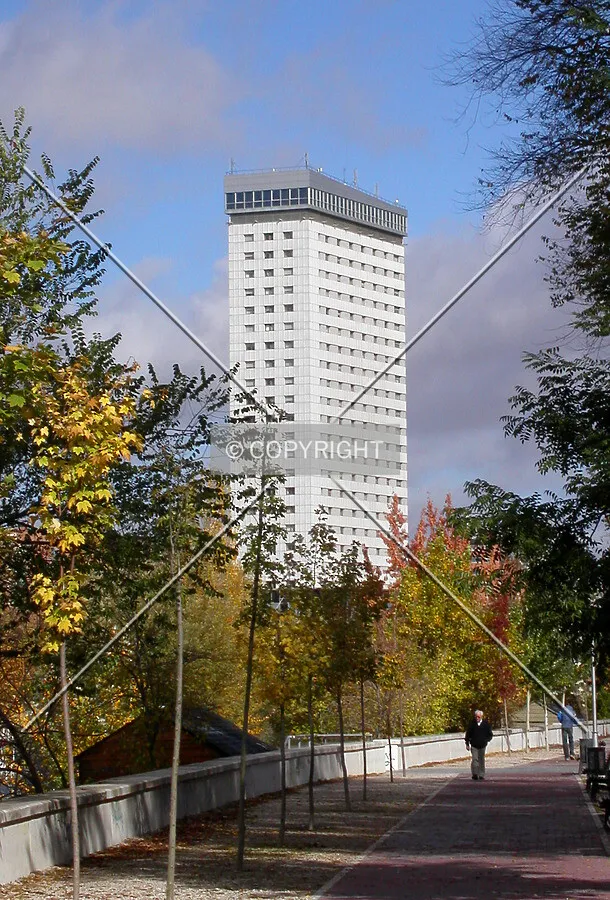 As seen from Las Moreras park