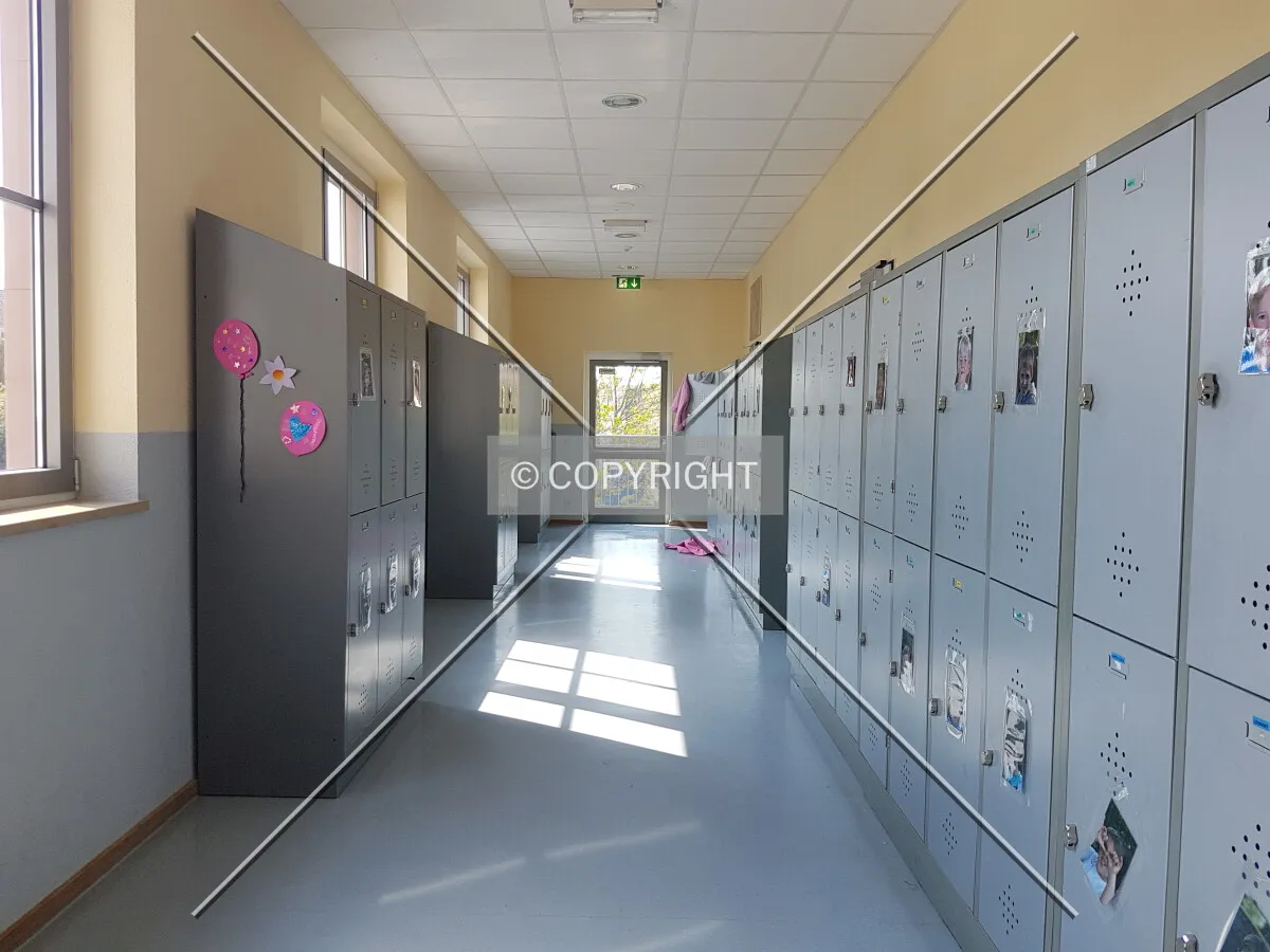 Lockers in a school