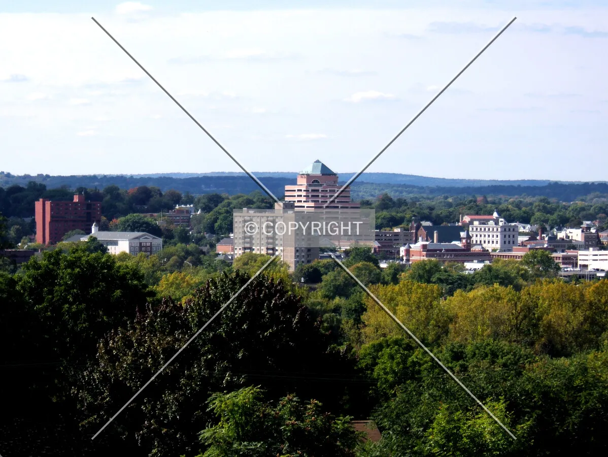 Downtown from the southeast