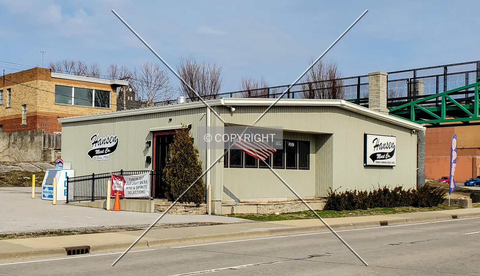 View from the southwest; March 2, 2020