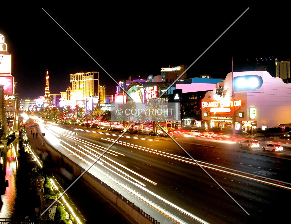 Looking north from Tropicana